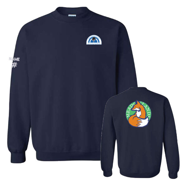 Gildan Unisex Colourful Fox Printed Crewneck Thumbnail