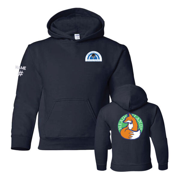 Gildan Youth Colourful Fox Printed Hoodie Thumbnail