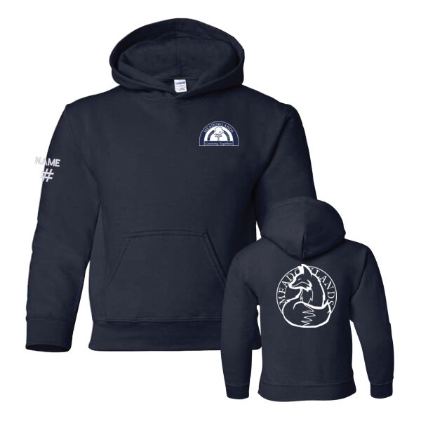 Gildan Youth Outlined Fox Printed Hoodie Thumbnail