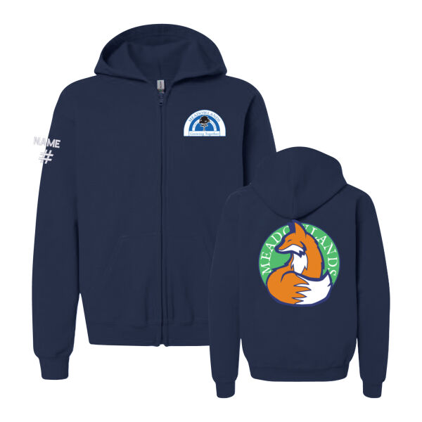 Gildan Youth Colourful Fox Printed Full Zip Thumbnail