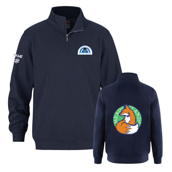 Flux Youth Colourful Fox Printed 1/4 Zip Thumbnail