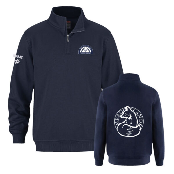 Flux Youth Outlined Fox Printed 1/4 Zip Thumbnail