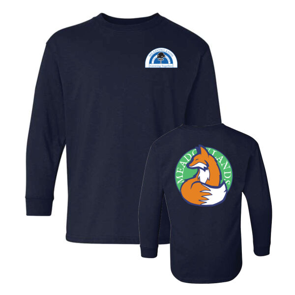 Gildan Youth Colourful Fox Printed Long Sleeve Thumbnail
